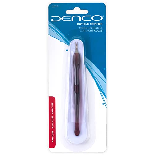 Denco Stainless Steel Cuticle Trimmer with Pusher and Sheath