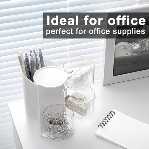Rotating Hair Accessories Organizer & Makeup Brush Holder