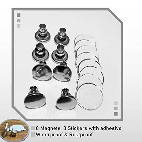 Small Shower Curtain Side Magnets - Waterproof Splash Guard