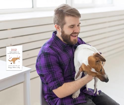Funny Dog Dad Father's Day Card with Envelope - Hilarious Gift