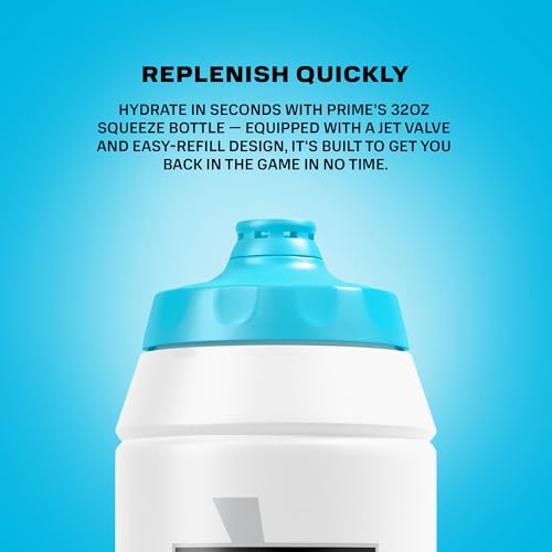 PRIME Hydration 32 oz Blue Chill Sports Water Bottle - BPA-Free, Leakproof, Easy-Grip, Dishwasher Safe