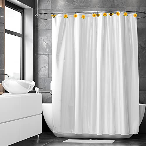Whaline 12Pcs Shower Curtain Hooks - Bee & Sunflower Designs