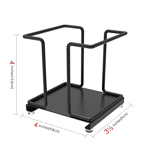Adorila Metal Cup Dispenser Stand for Disposable Cups & Lids - Black
