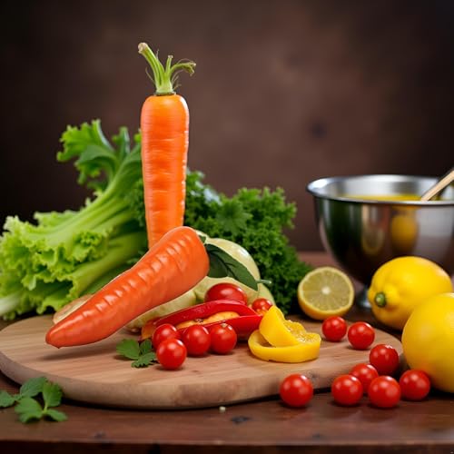 Realistic Orange Artificial Carrot - Durable Plastic Home Decor
