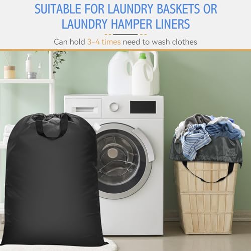 Isink Extra Large Heavy Duty Laundry Bag with Handles - 28" x 40"