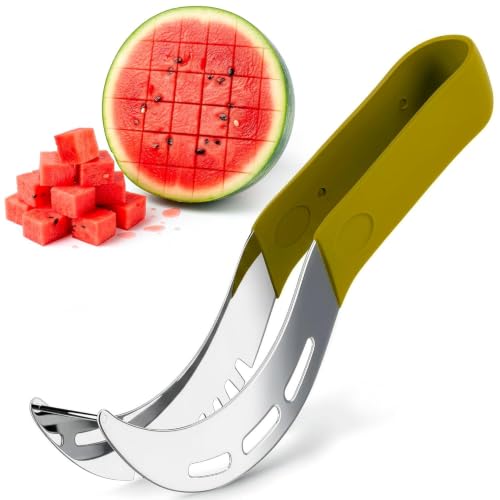 Watermelon Cutter Slicer Tool with Ergonomic Handle - DIMROM