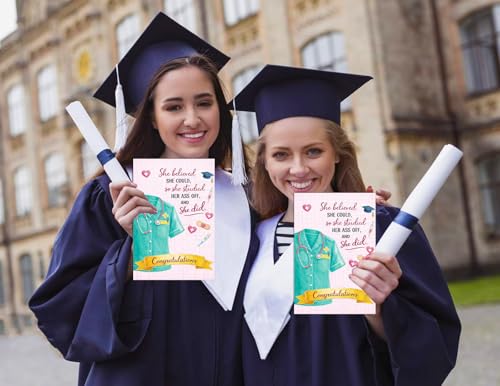 WALENGIF Nurse Graduation Card for Nursing Students and New Nurses
