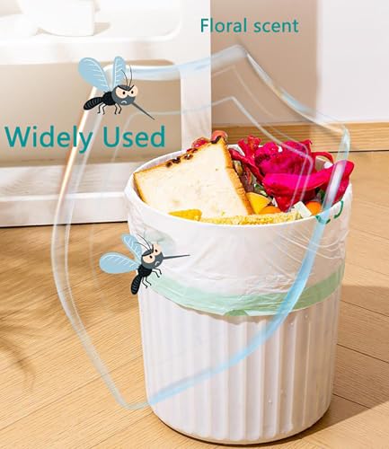 4 Gallon Drawstring Trash Bags - 60 Count with Floral Print