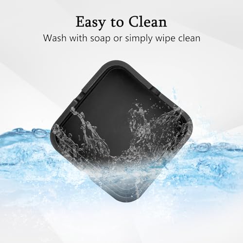 3.54 Inch Silicone Windproof Outdoor Indoor Ashtray - Durable Ash Holder & Organizer