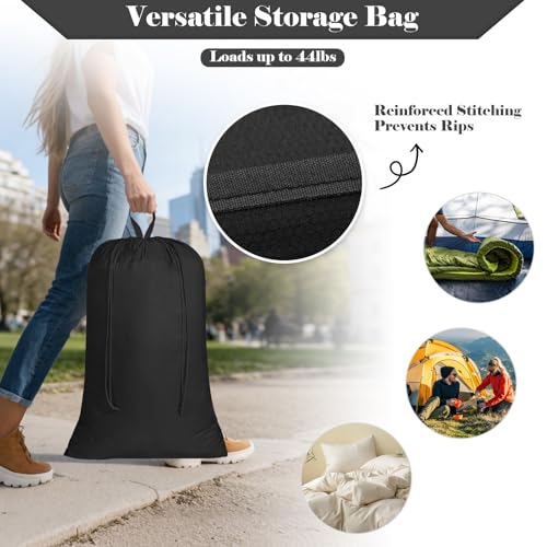 120L Extra Large Laundry Bag with Handles - Heavy-Duty Nylon
