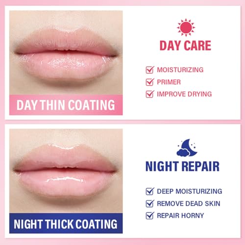 Strawberry Lip Mask and Moisturizing Balm for Dry Cracked Lips
