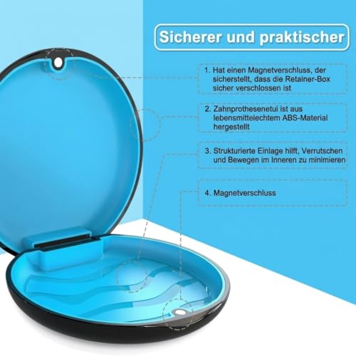 BVN Slim Retainer Case – Portable Dental Storage with Magnetic Lock