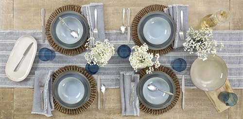 Oneida H037045Awwm Mooncrest 45 Piece Everyday Flatware Set, Service For 8