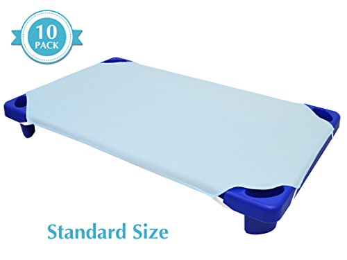 American Baby Company 10-Piece 100% Cotton Percale Cot Sheets - Soft & Breathable, Standard Size 23" x 51" for Daycare & Preschool
