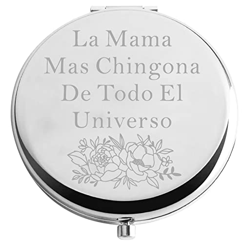 Zuo Bao Spanish Abuela Compact Makeup Mirror - La Mama Mas Chingona