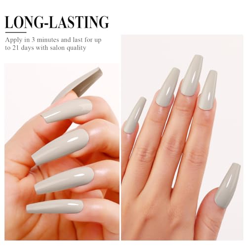 Imtiti Soy Milky White Gel Nail Polish 0.5 Fl Oz Soak Off UV LED
