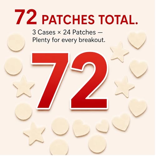 Pink Sky Hydrocolloid Pimple Patches - Cute Acne Spot Stickers with Case