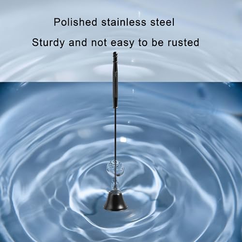 Stainless Steel Candle Snuffer - 9.8 Inch Candle Extinguisher - Black