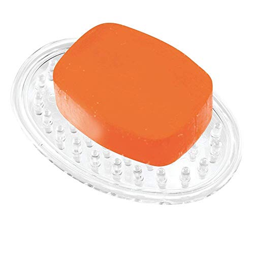 iDesign Plastic Soap Holder Tray for Kitchen & Bathroom
