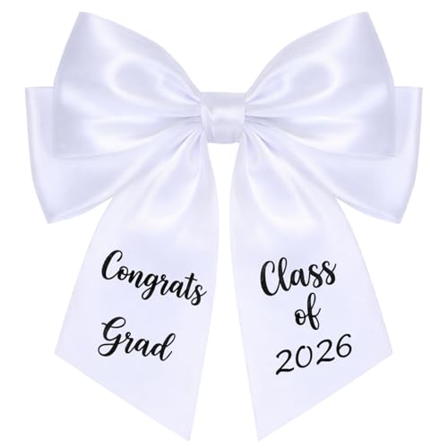 Graduation Cap Bow Decor for Class of 2026 - Congrats Grad Hair Accessory