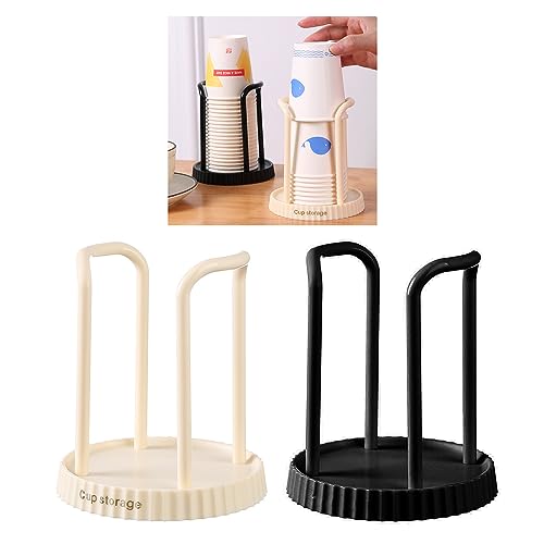 Black Paper Cup Dispenser Holder - Compact & Waterproof Storage