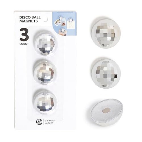 Disco Ball Magnets Set of 3 - Fun Locker & Fridge Decor