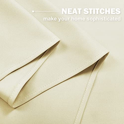 NICETOWN Blackout Curtains for RV and Short Windows, Beige, 42x36