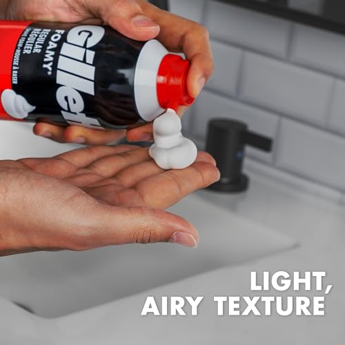 Gillette Foamy Classic Shave Foam for Men - 14.9 Oz