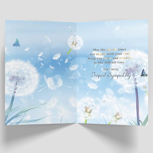 Heartfelt Sympathy Card for Loss of Dad - Card-248, Condolence Gift