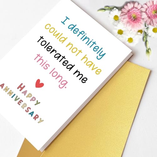 Funny Anniversary Card for Husband & Boyfriend - Cheeky Love Note