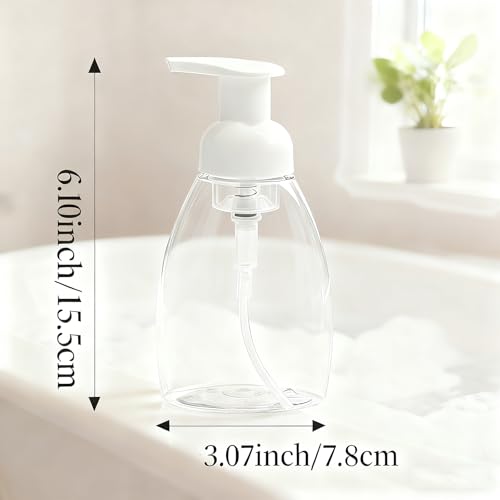 Foaming Soap Dispenser Pump Bottles - 2 Pack, 8 oz for Kitchen & Bath