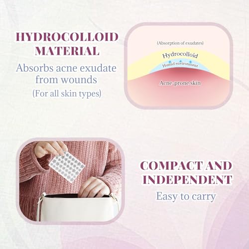 BOROLA Colorful Star Acne Patches - 40 Pcs Hydrocolloid Pimple Patches