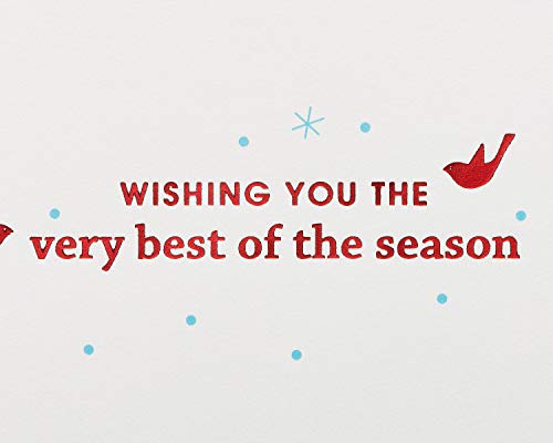 Wishing You the Very Best Christmas Cards Set with Envelopes - 16 Count