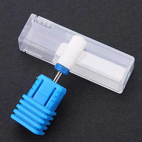 TMISHION Ceramic Nail Drill Bit Round Head Medium for Acrylic Gel Removal