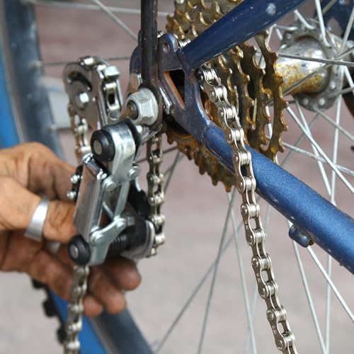 30 Set Bike Chain Master Link, Single Speed Bicycle Missing Link Bike Chain Link Connectors Repair Parts for Mountain Bike BMX Bike Motorcycles (Silver)