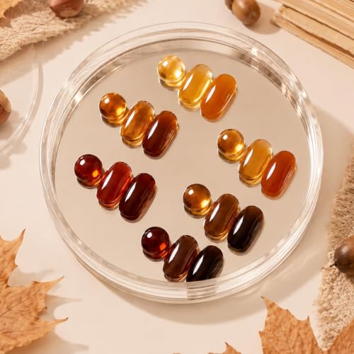 Beetles Jelly Tortoise Fall Gel Nail Polish Set - 6 Transparent Colors
