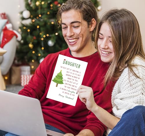 Merry Christmas Card for Daughter - Cute Family Greeting Card