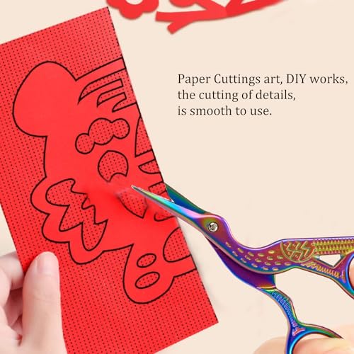 3.6" Stainless Steel Embroidery Scissors with Cover - DIY Crafting