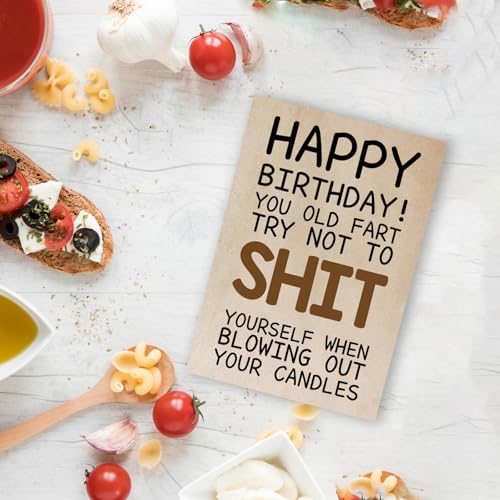 Funny Humor Birthday Card for 50th 60th 70th 80th Celebrations