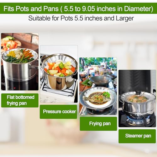 Stainless Steel Vegetable Steamer Basket - Foldable Insert for Pots