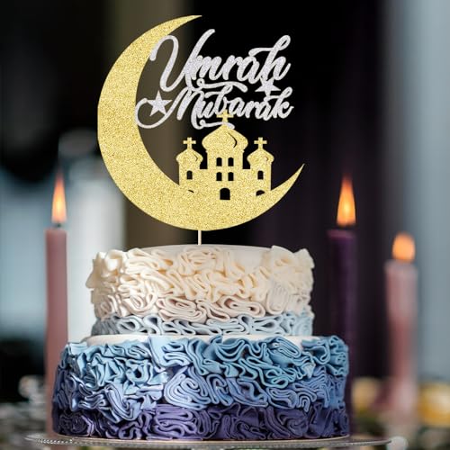 Umrah Mubarak Cake Topper for Eid & Party Celebrations