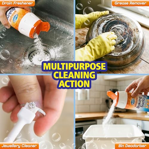 Natural Baking Soda Cleaner 350g - Multi-Purpose Household & Kitchen Deodorizer
