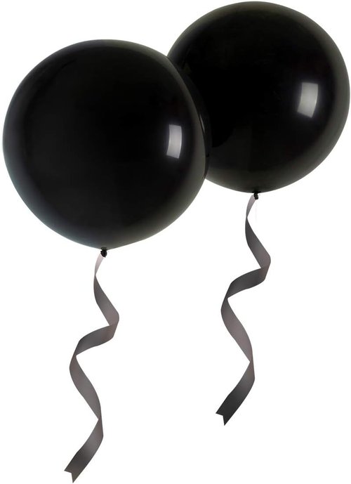 24 Inch Black Latex Balloons by [Brand Name] - 10 Pack for Weddings, Baby Showers & Birthday Parties