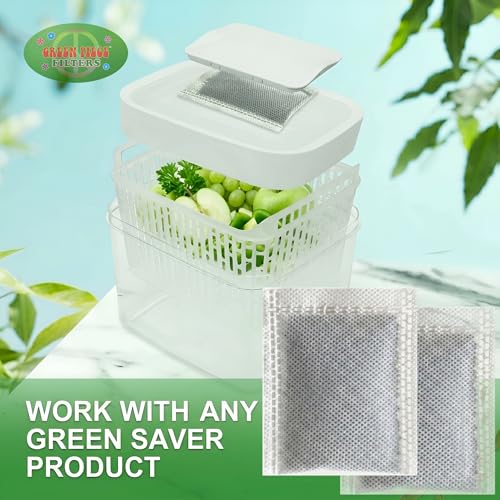 Green Piece Replacement Filters for OXO GreenSaver Produce Keeper - 6 Pack