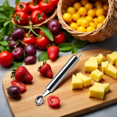 Stainless Steel Strawberry Huller and Tomato Corer Fruit Stem Remover