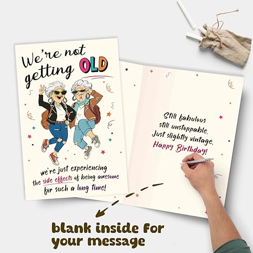 Funny Birthday Card for Female Friend - Aging Humor Gift