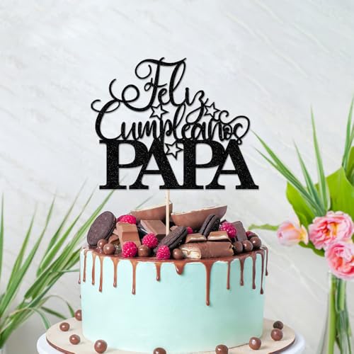 Feliz Cumpleanos Papa Cake Topper | Happy Father's Day Decor