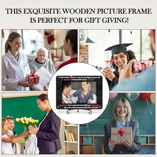 Mueddur Nurse Appreciation Wooden Picture Frame 4x6