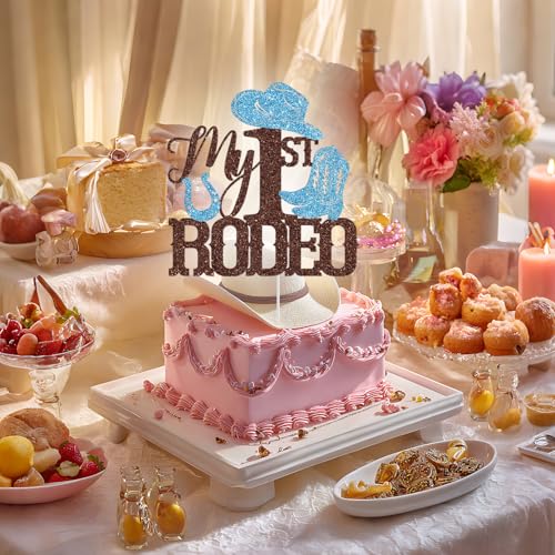 My 1st Rodeo Cake Topper - Western Cowboy Birthday Decor