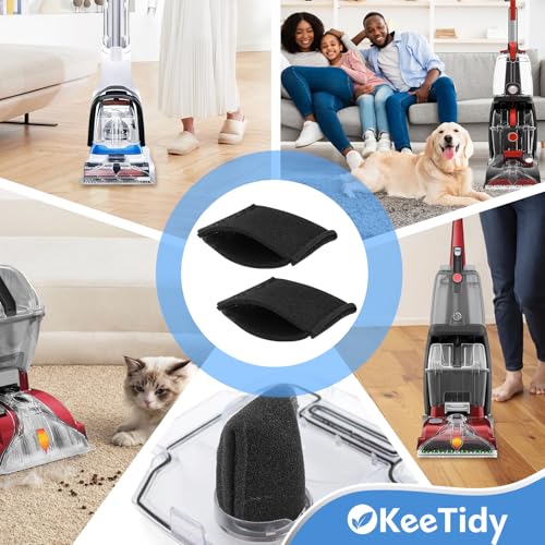 KeeTidy Foam Filter Replacement for Hoover Steam Cleaner - 4 Pack